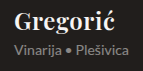 Logo OPG Gregorić