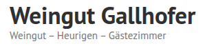 Logo of Weinbau Gallhofer (Wein- und Obstbau Renate und Matthias Gallhofer)